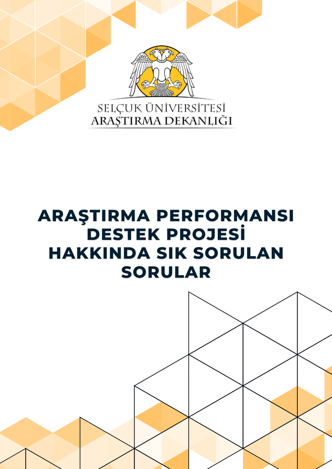 Araştırma Performansı Destek Projesi Hakkında Sık Sorulan Sorular